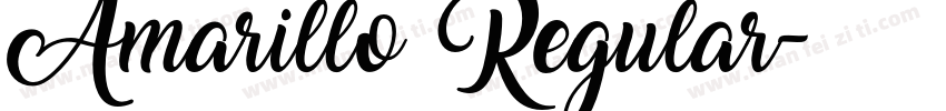 Amarillo Regular字体转换